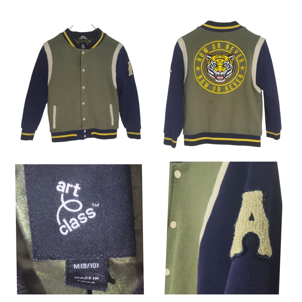 art class Green and Navy Kids Jacket